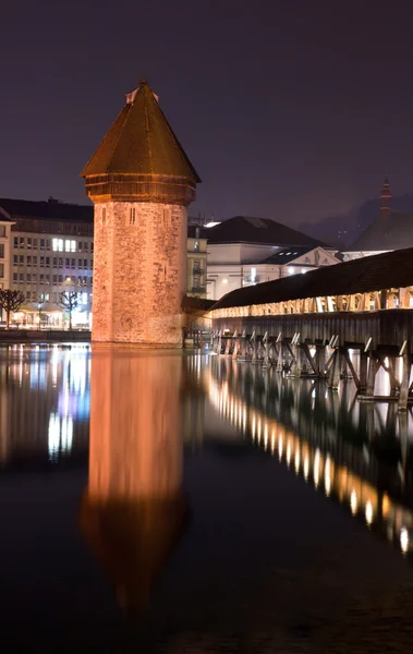 Chapel köprü lucerne, İsviçre — Stok fotoğraf