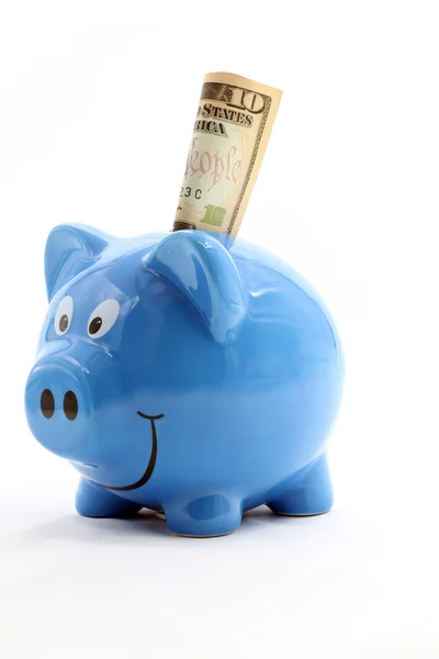 Piggy Saving Dollar — Stock Photo, Image