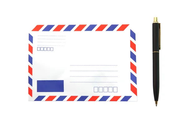 Envelope with Pen — Stock Photo, Image