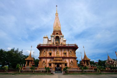 Temple in Phuket Thailand clipart