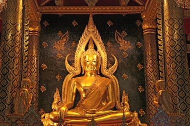 Golden buddha statue image clipart