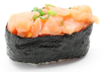 Uni salmon gunkan sushi clipart