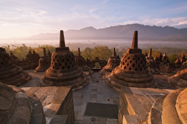 Borobudur Temple Indonesia clipart