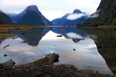 Milford sound New Zealand clipart