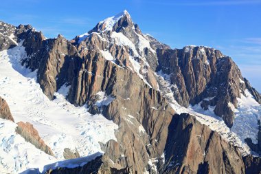Aerial view of suthern alpine alps clipart