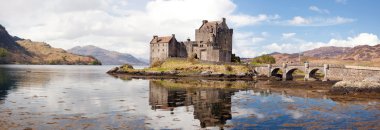 Eilean Donan Castle Scotland Panorama clipart