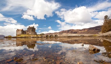 Eilean Donan Castle Panorama clipart