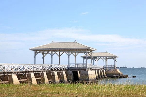 Královský pavilon na molo pier — Stock fotografie