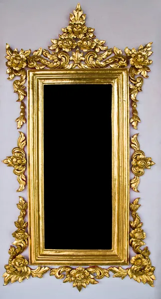 Tradizionale tailandese cinese Golden Empty Frame — Foto Stock