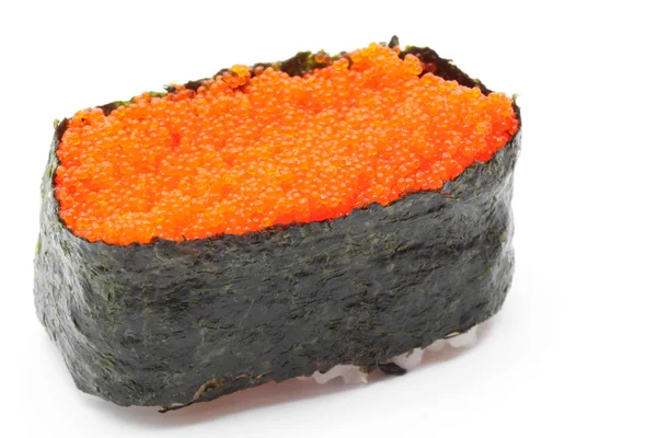 Flying fish roll gunkan sushi — Stock Photo, Image