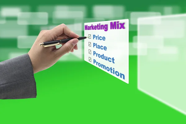 Concept de mix marketing d'entreprise — Photo
