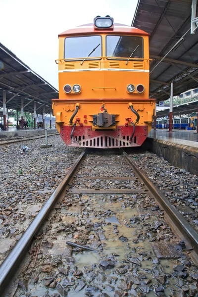 Diesel lokomotiva vlak — Stock fotografie