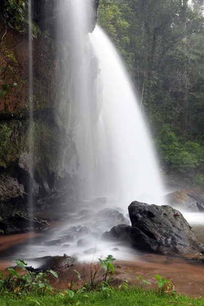 Tropisk regnskog vattenfall — Stockfoto