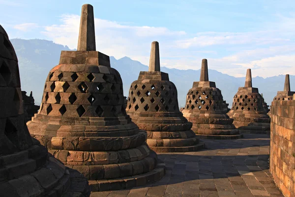 Borobudur tempel stoepa — Stockfoto