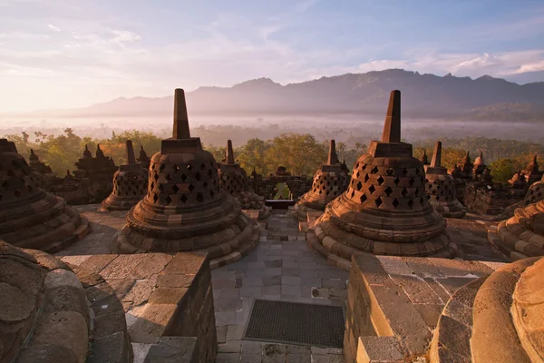 Borobudur ναός Ινδονησία — Φωτογραφία Αρχείου