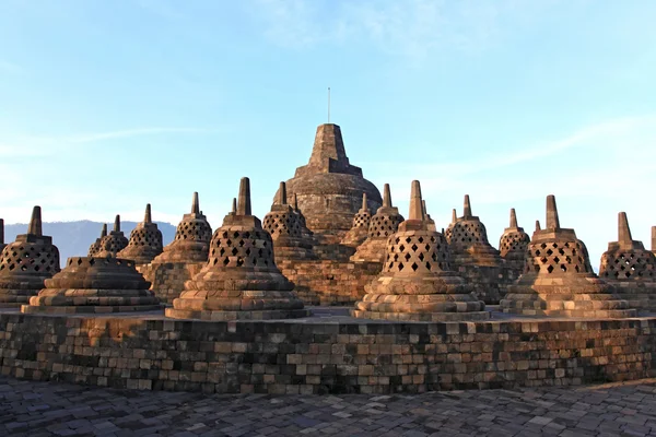 Tempio di Borobudur Rovina di Stupa — Foto Stock