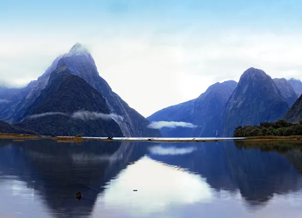Milford geluid, Nieuw-Zeeland — Stockfoto