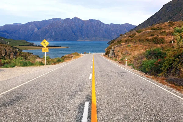 Snelweg Nieuw-Zeeland — Stockfoto