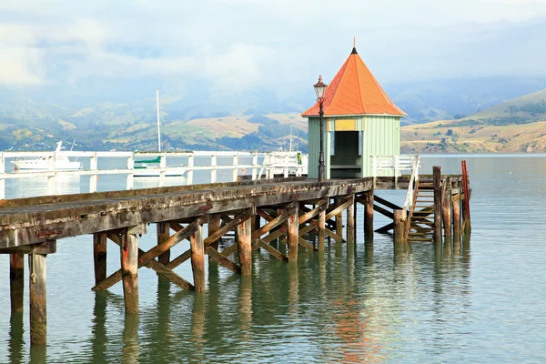 stock image Akaroa jetty New Zealand