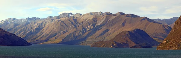 Hawea λίμνη wanaka Πανόραμα Νέα Ζηλανδία — Φωτογραφία Αρχείου