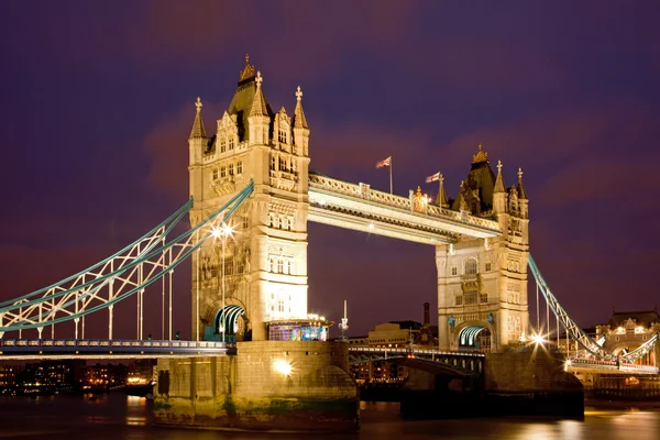 Tower Bridge Night — Stock Photo, Image