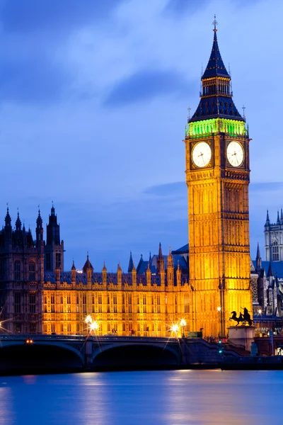 Big Ben London Crepuscolo — Foto Stock