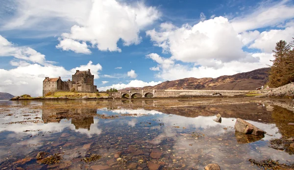 Eilean donan kasteel panorama — Stockfoto
