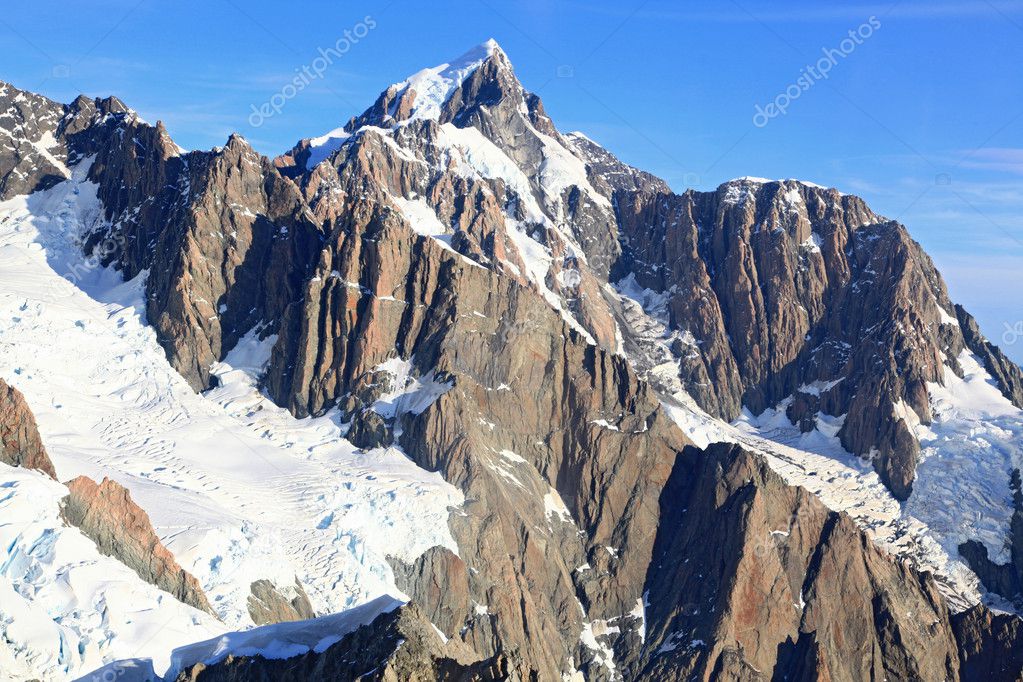 Aerial view of suthern alpine alps