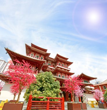 Singapore china temple clipart