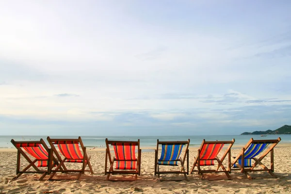 Krzesła plażowe — Zdjęcie stockowe