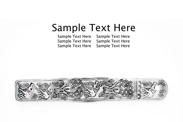 Isolated traditional thai style metallic bookmark — Stock Photo, Image