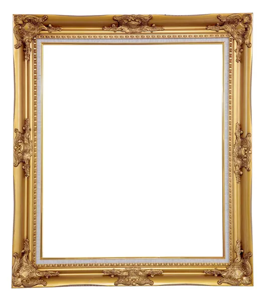 Moldura de foto clássica em branco isolado — Fotografia de Stock