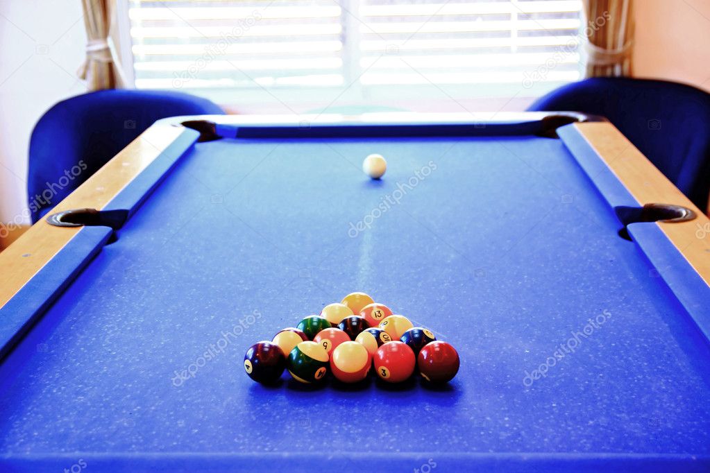 Old pool table
