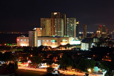 Cityscape of penang clipart