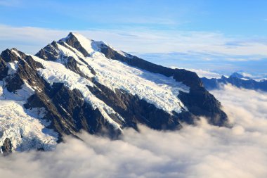 Mount cook with sea of mist clipart