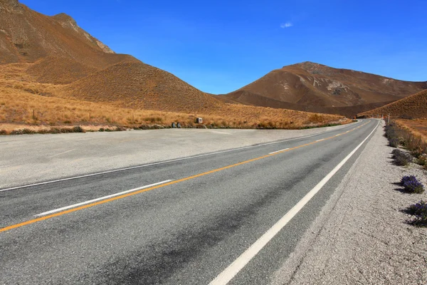 Lindis Pass New Zealsnd — Stock Photo, Image