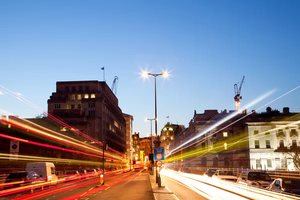 Światło szlaku Londyn — Zdjęcie stockowe