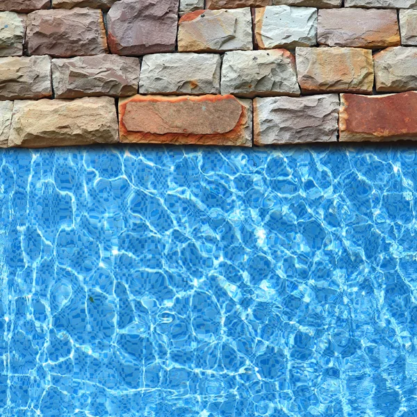 Moderne stenen zwembad achtergrond — Stockfoto