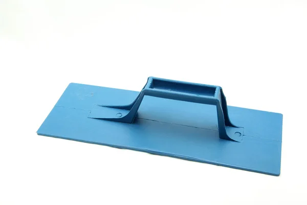 Alaúde de construção de plástico azul isolado — Fotografia de Stock