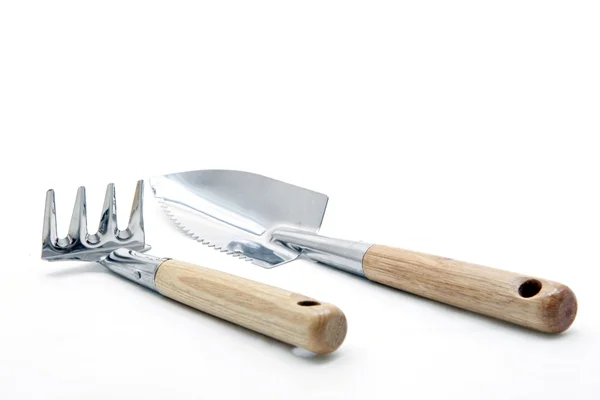 Gardening fork shovel — Stock Photo, Image