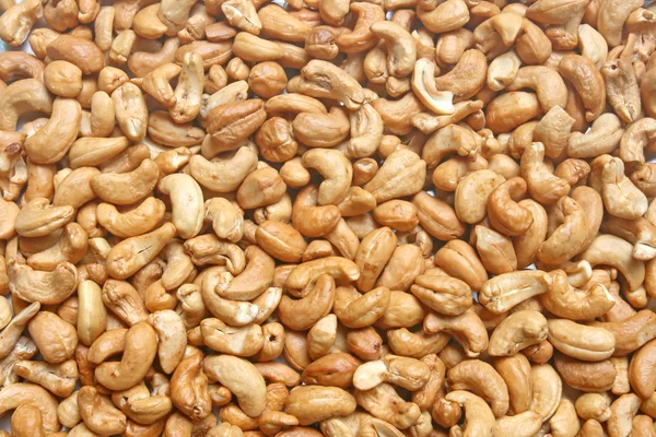 Cashew-nötter bakgrund — Stockfoto