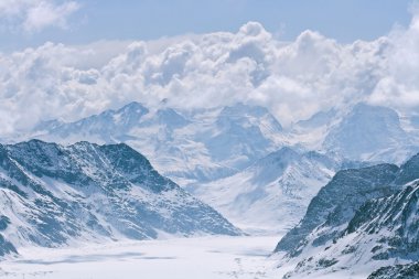 Aletsch Alp Buzulu İsviçre