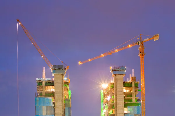 Construction Site At Dusk — Stock Photo, Image