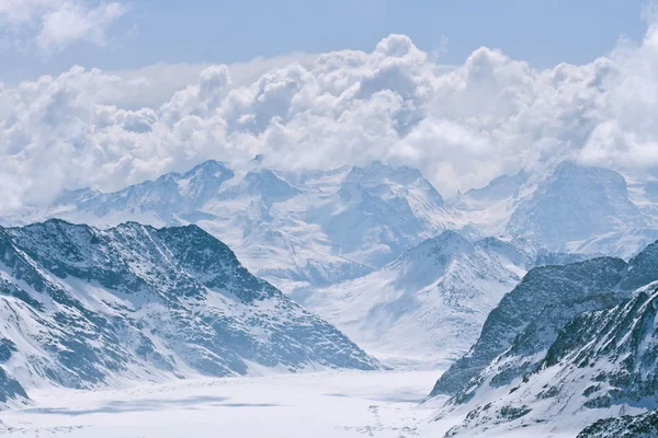 Aletsch Alpen gletsjer Zwitserland — Stockfoto