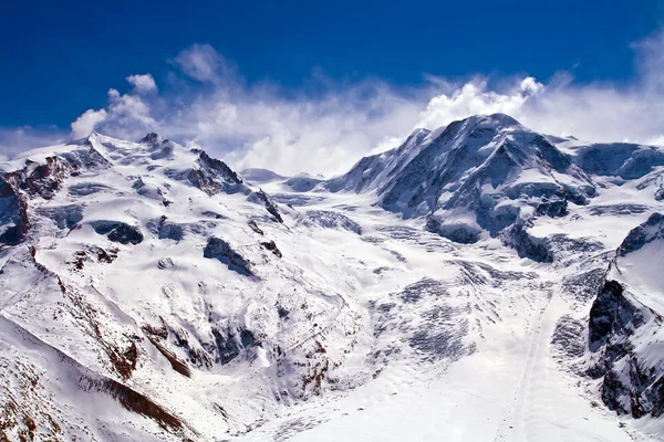 Ścieżka narciarskich na matterhorn, Szwajcaria — Zdjęcie stockowe