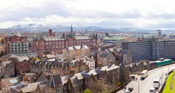 Панорама силуети Шотландії Едінбург — стокове фото