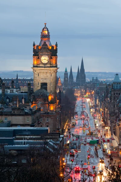 Edinburgh Clock Tower Scotland Dusk Royalty Free Stock Photos