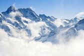 Jungfraujoch Alpy horská krajina