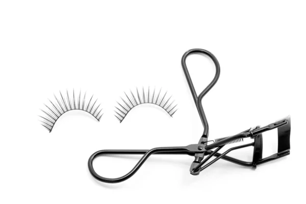 Fashion false eyelash with curler — Stock Photo, Image