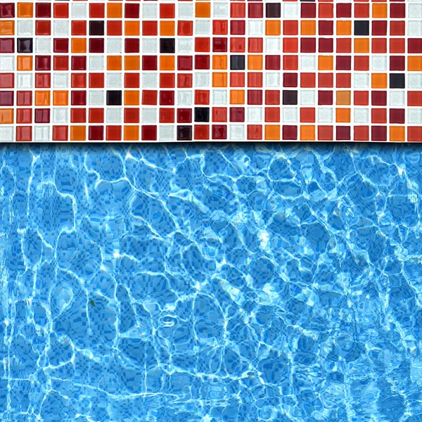 Mosaico fundo piscina — Fotografia de Stock